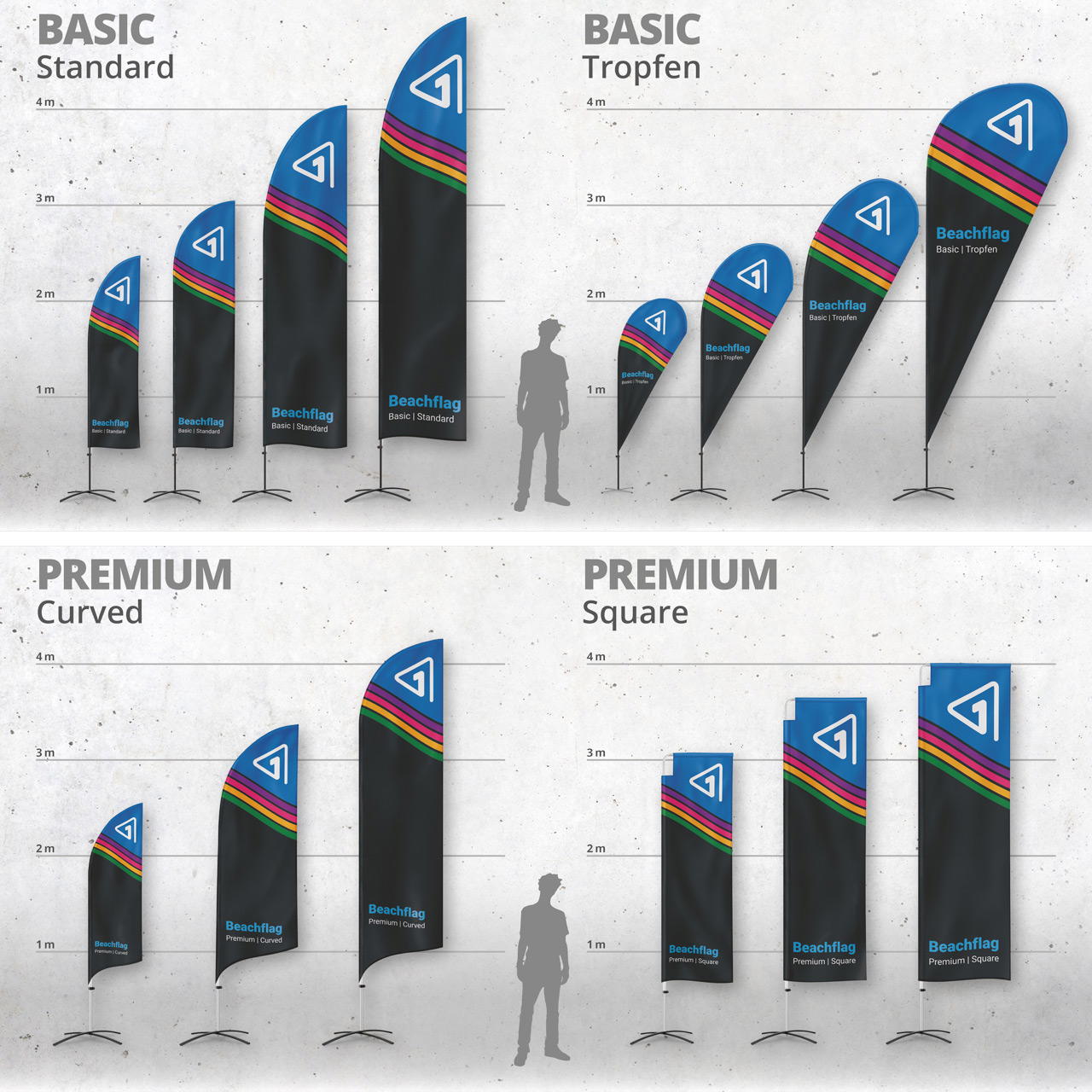 Beachflag Basic Standard - S