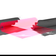 Flachfilz B1 mit Folie rot - rot