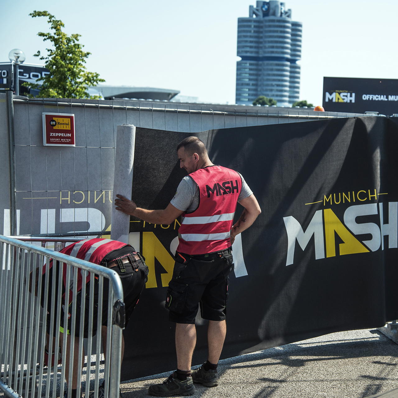 Signal vest – printable - 2-page - 4-coloured - blue