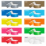 Kontrollbändchen Papier - gold Tyvek Bänder unbedruckt - 25 mm breit - gold