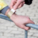 Kontrollbändchen Papier - gold Tyvek Bänder unbedruckt - 25 mm breit - gold