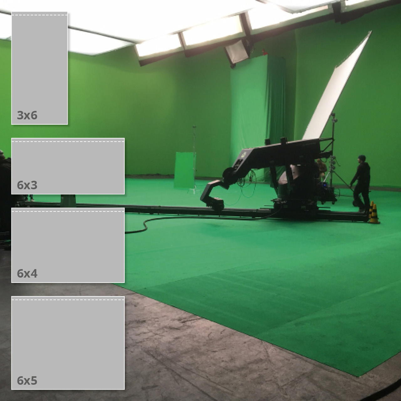 Molton Greenscreen - 6 m x 3 m