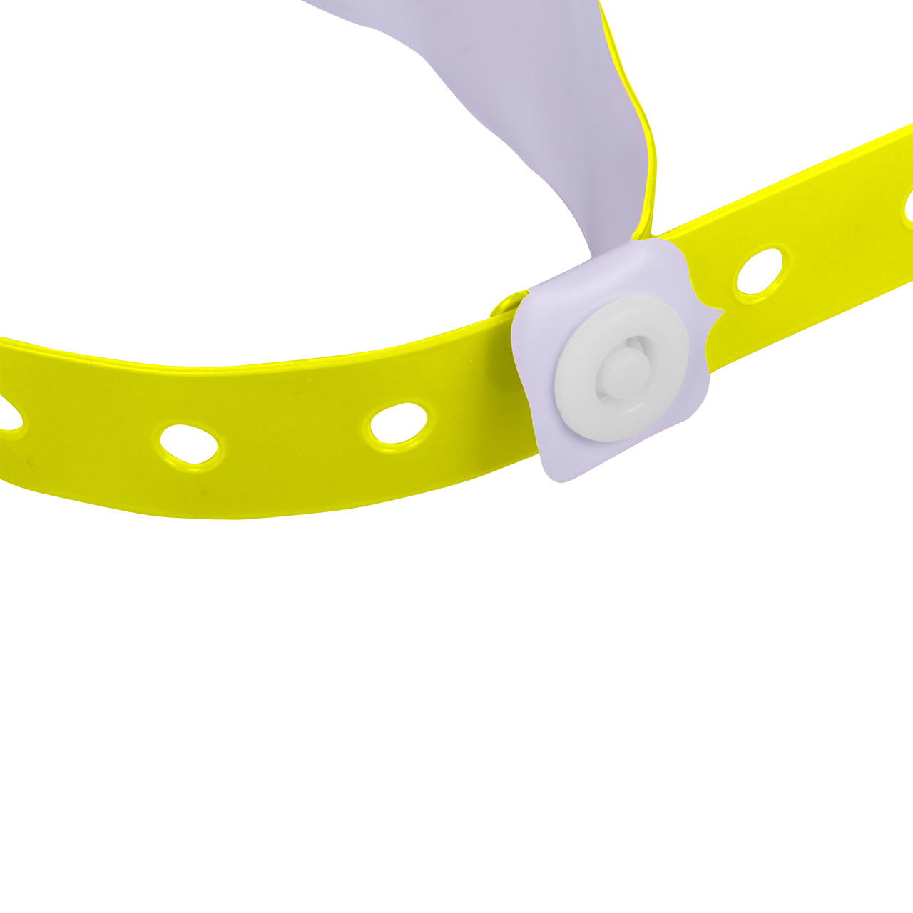 Printed vinyl admission wristbands (1c) - neon yellow