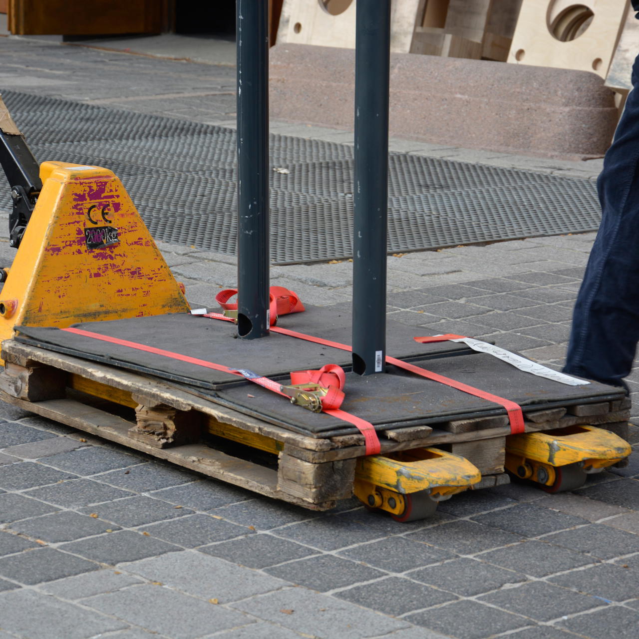 lashing strap orange - 1-part