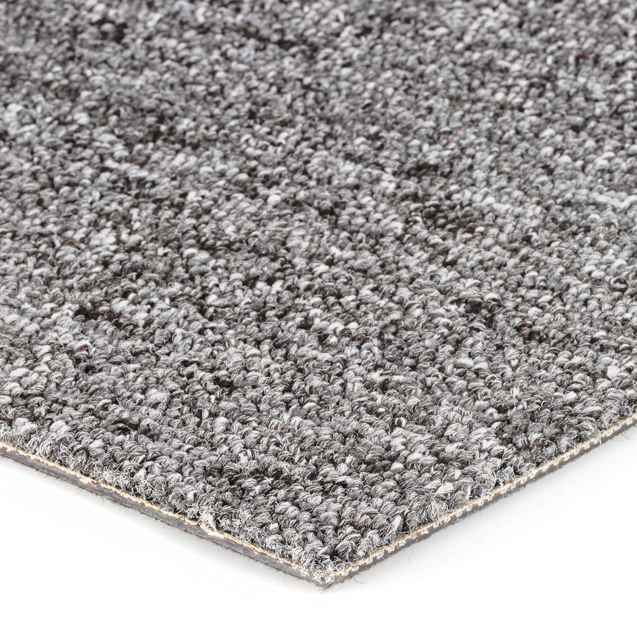 Carpet tiles loop pile 50 x 50 cm, B1 - mottled grey