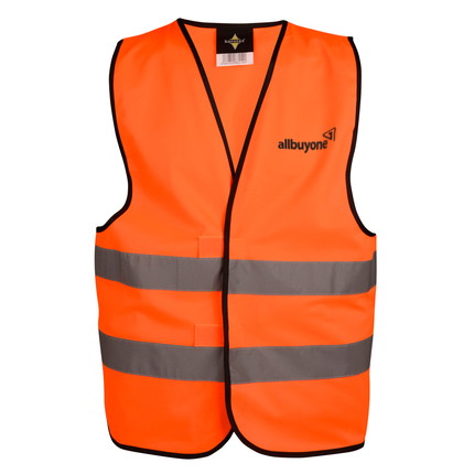 Safety vest EN ISO 20471 – printable - 2-page - 1-coloured - orange