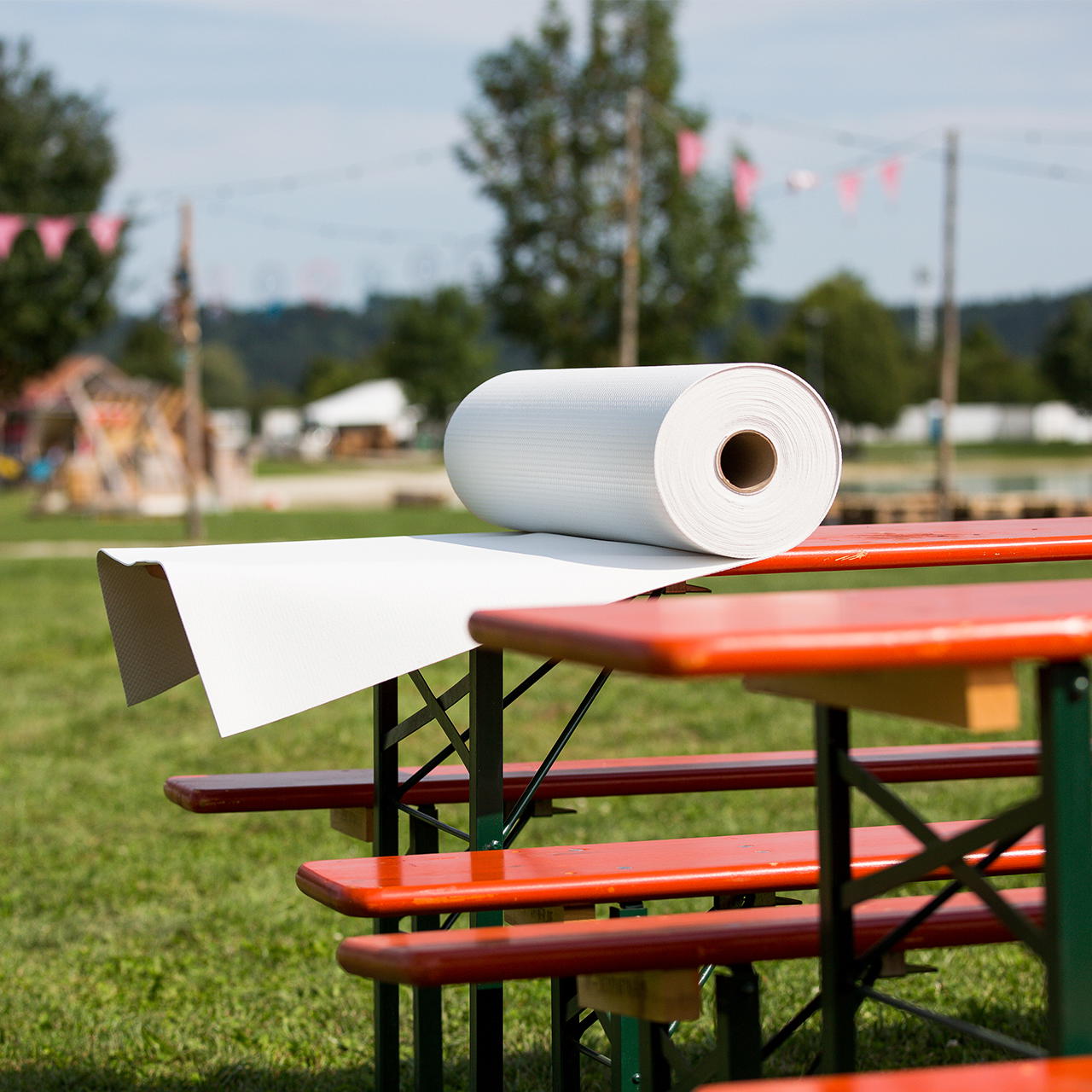 Molton Tischschoner - rutschfester Tischschutz - 85 cm