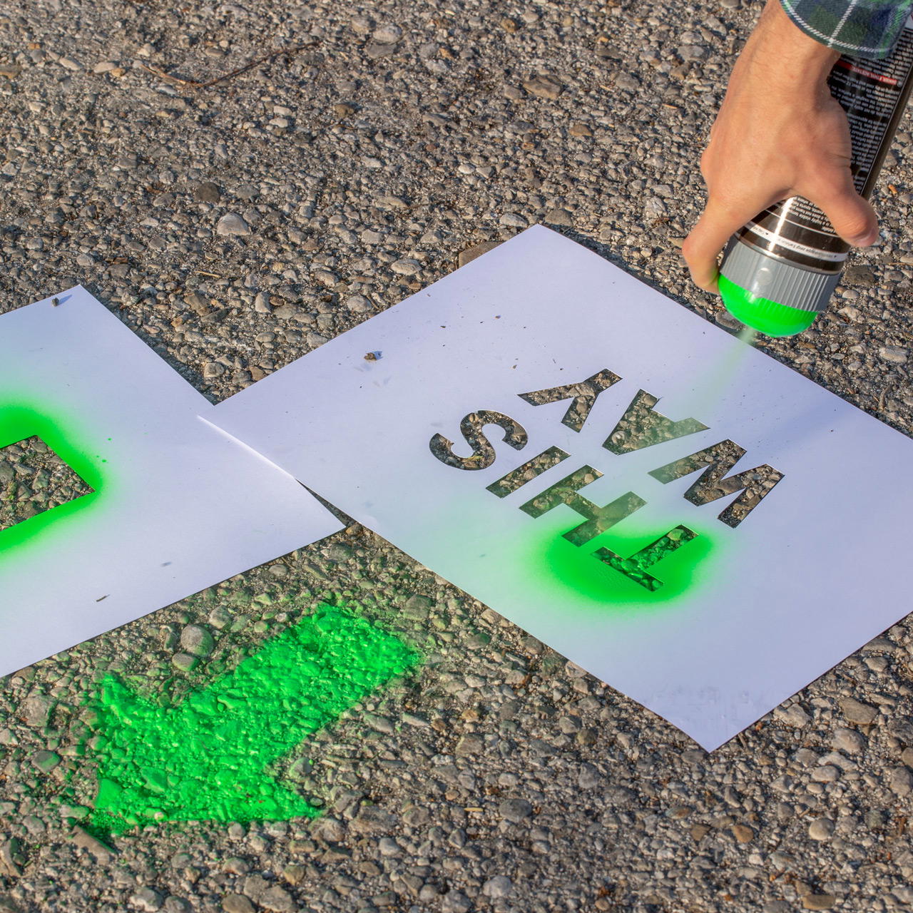 Chalk spray GRIP - neon green