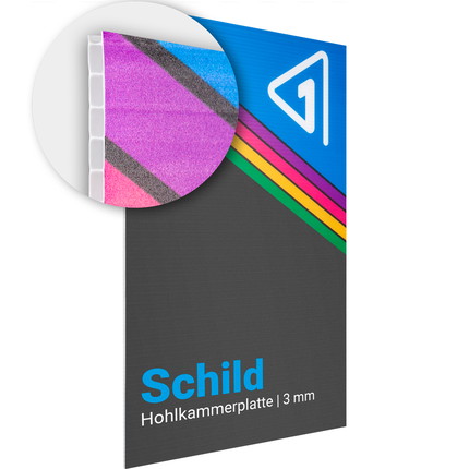 Hollow chamber plate DIN A1 / A2 / A3 - DIN A2