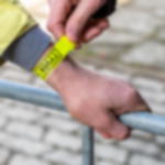 Party Armbänder - neongelb Tyvek Bänder bedruckt (1-farbig) - 19 mm, neongelb - neongelb