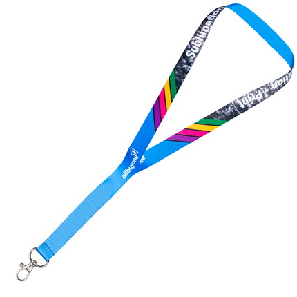 Lanyards bedruckt 2-seitig - 20 mm - Karabiner Standard - ohne Sicherheitsverschluss - ohne Clip