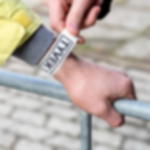 paper entry wristbands - white Printed single-colour 25 mm tyvek wristbands - white