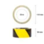 Warnklebeband - schwarz-gelb Warnklebeband GT 800 - schwarz-gelb