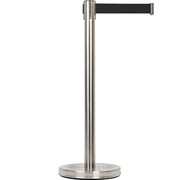Stainless steel barrier stands GRIP - black