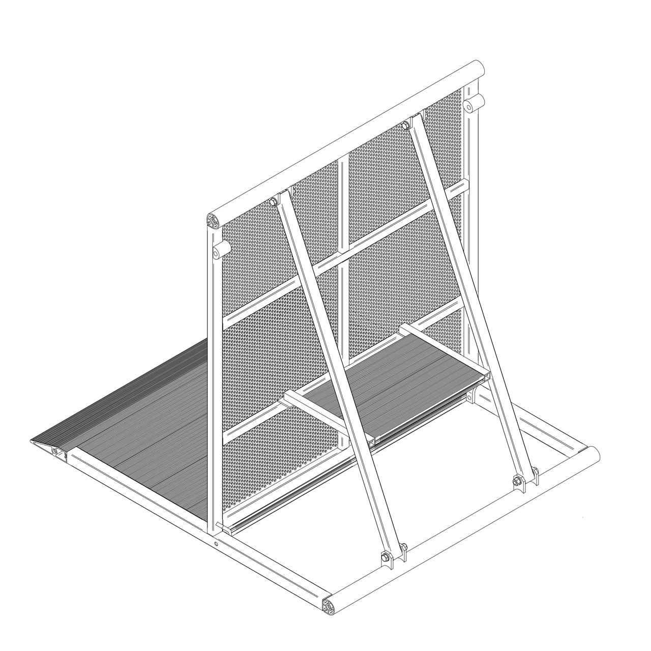 Gigs, stage barricade standard - Standard - silver