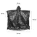 disposable raincape - black Disposable raincape GRIP – pack of 10 - black