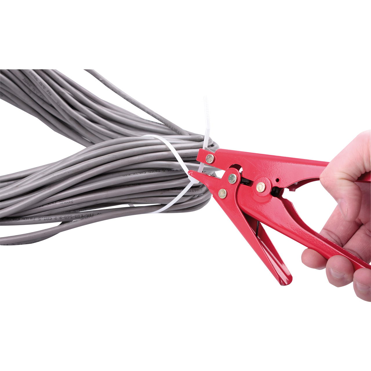 Cable tie pliers for plastic cable ties