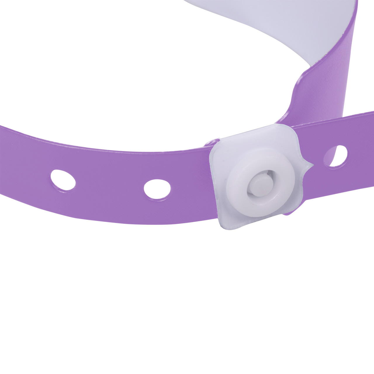 Printed vinyl admission wristbands (1c) - purple