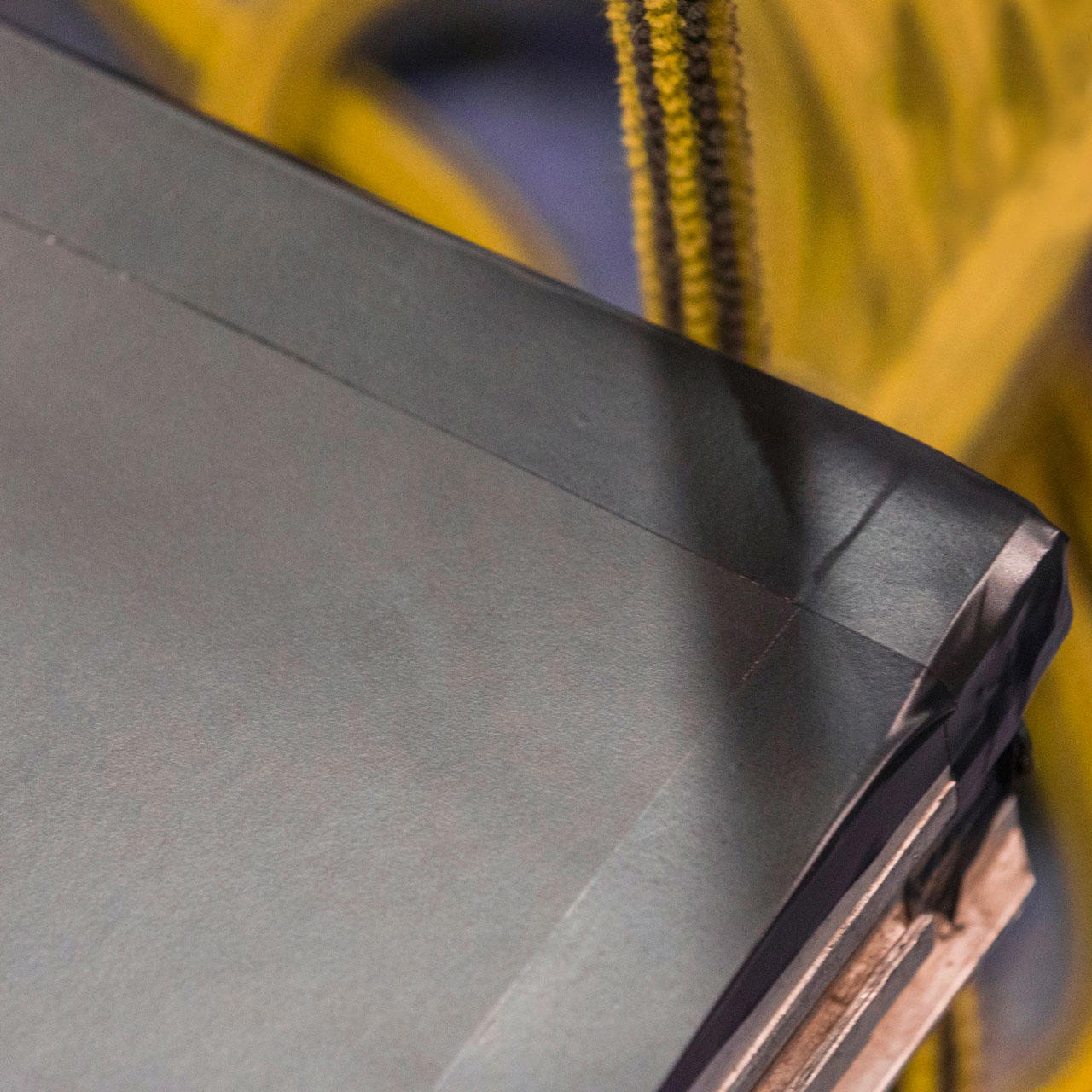 Tanzboden Meterware, schwarz, 2m breit - schwarz