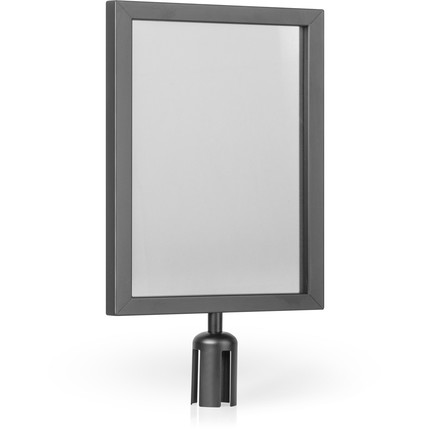 Signboard for barrier stands GRIP - black - A3