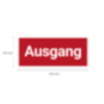 Aufkleber Ausgang Aufkleber Ausgang 35 x 15 cm