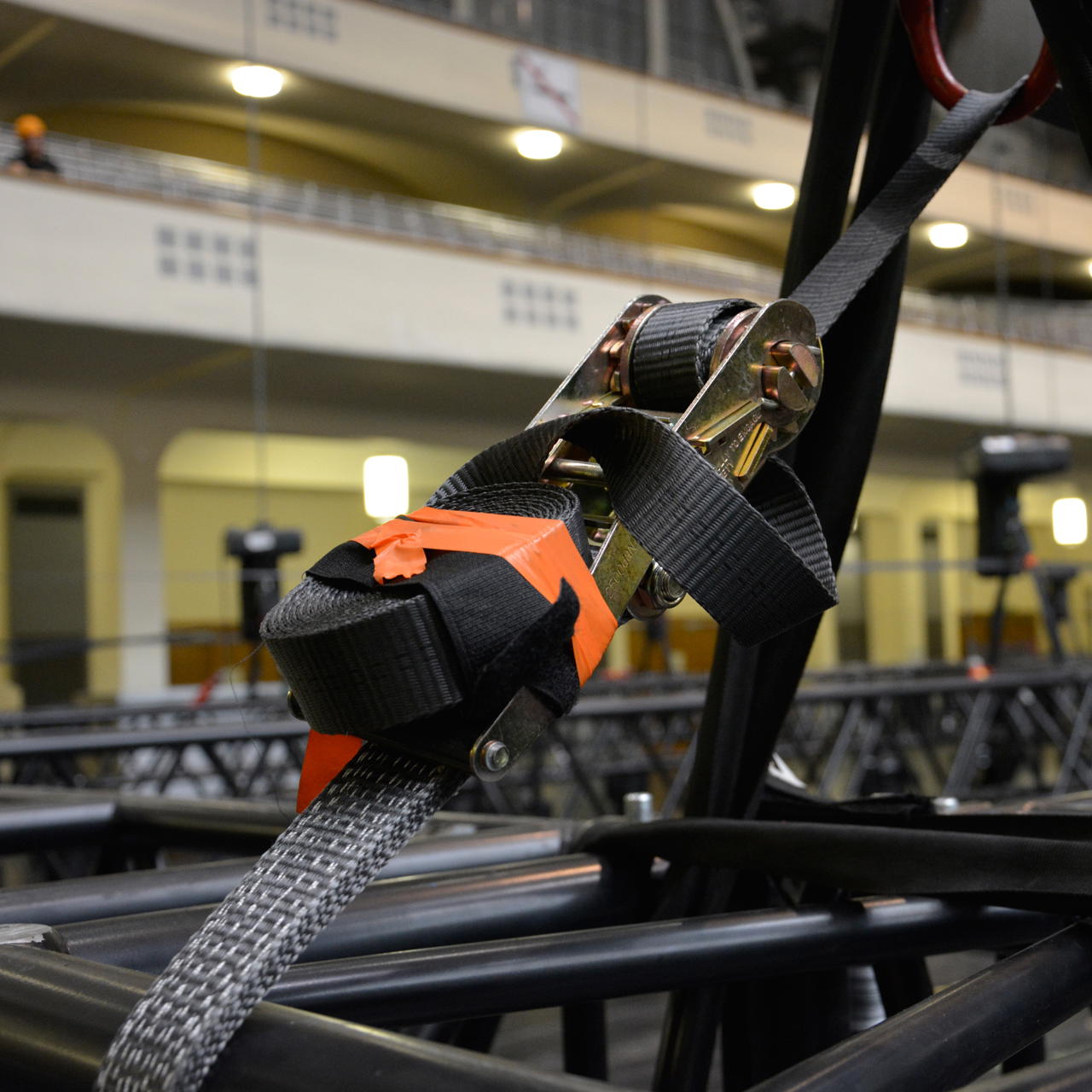 Spanngurt schwarz - 1-teilig - 6,00 m x 50 mm