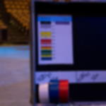 adhesive cloth tape coloured - blue Adhesive cloth tape coloured Grip Tape GT 571 - blue