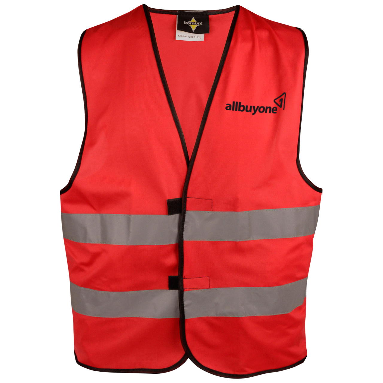 Signalweste - bedruckbar - 2-seitig - 1-farbig - rot