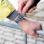 paper entry wristbands - silver Printed single-colour 25 mm tyvek wristbands - silver