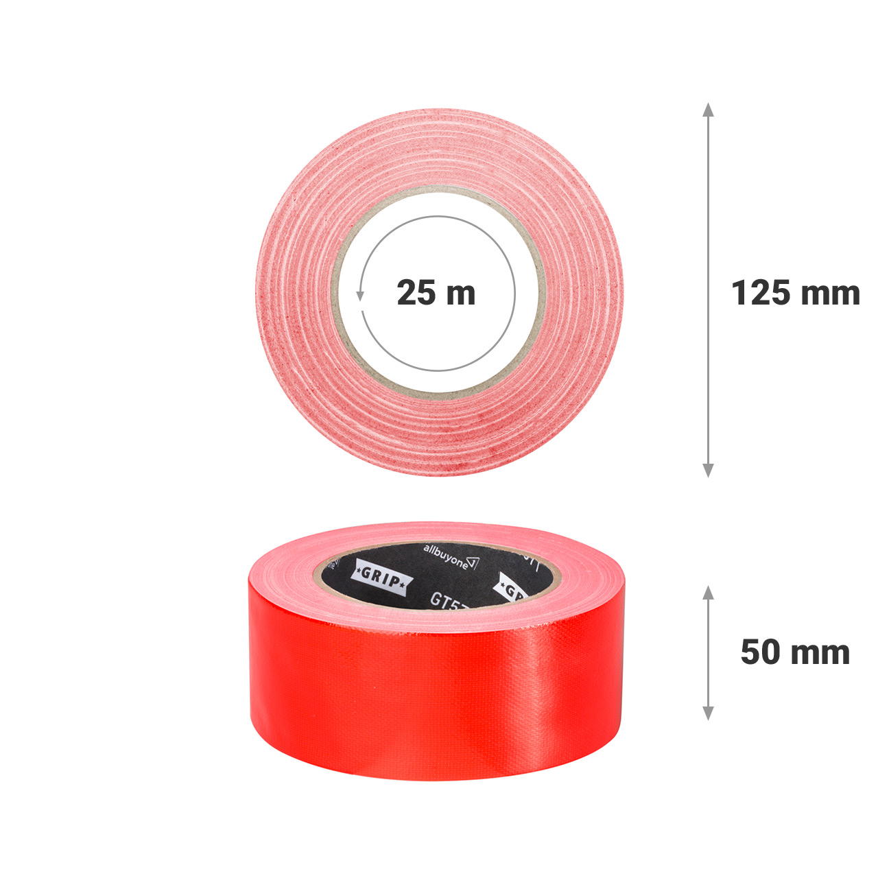 Adhesive cloth tape coloured Grip Tape GT 571 - red