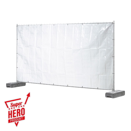 Fence tarp 3.41 x 1.76 m - white