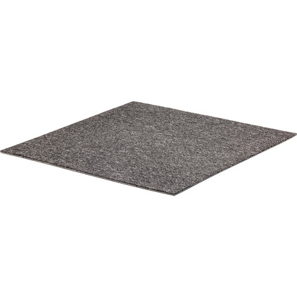 Teppichfliesen Schlinge 50 x 50 cm, B1 - dunkelgrau meliert