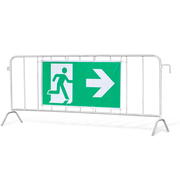Reflex Fluchtwegbanner klein - Notausgang rechts