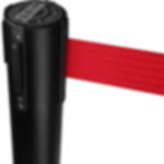 barrier stands with belt - red GRIP barrier stands – steel - red
