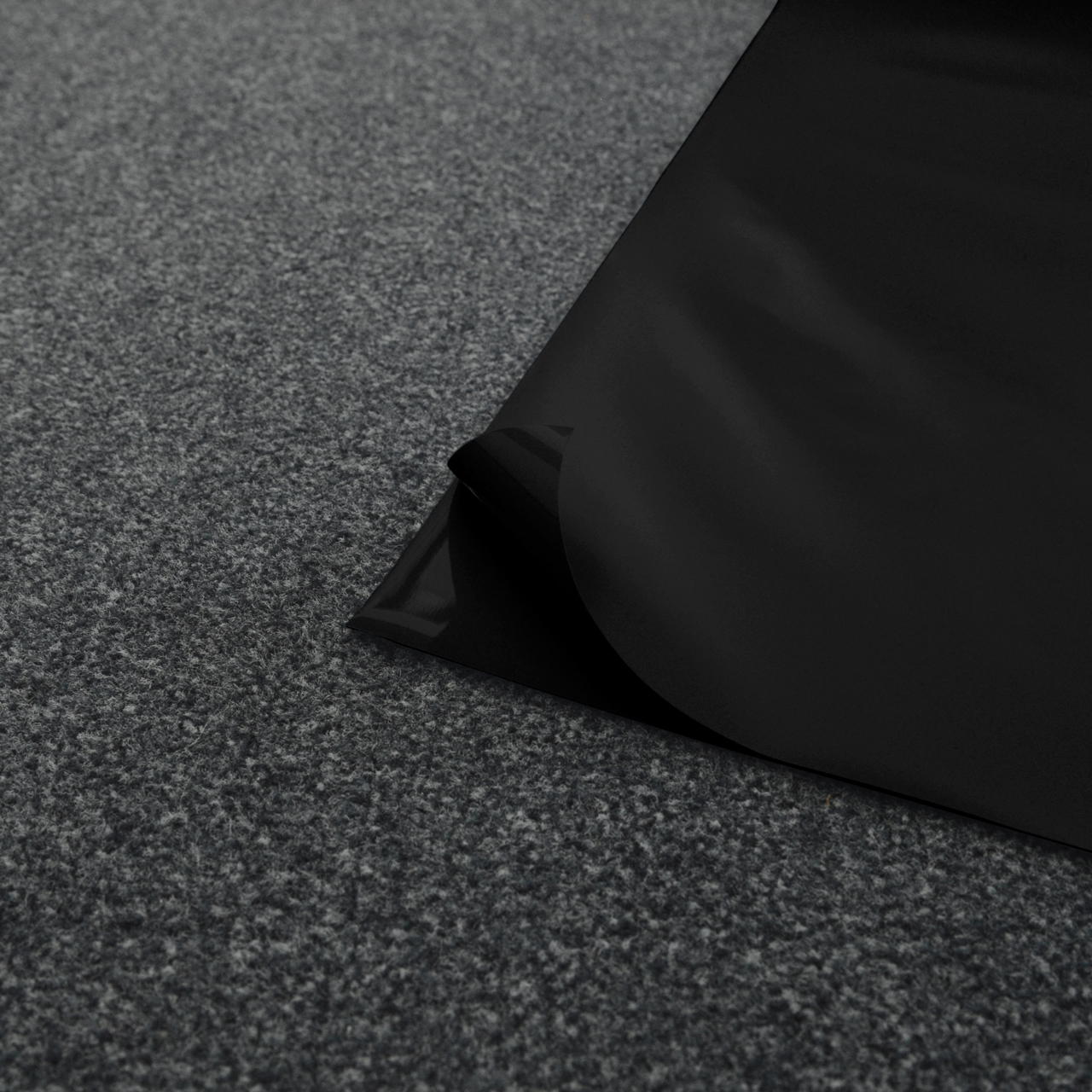 Lackfolie Rolle 30 m x 130 cm schwarz - schwarz