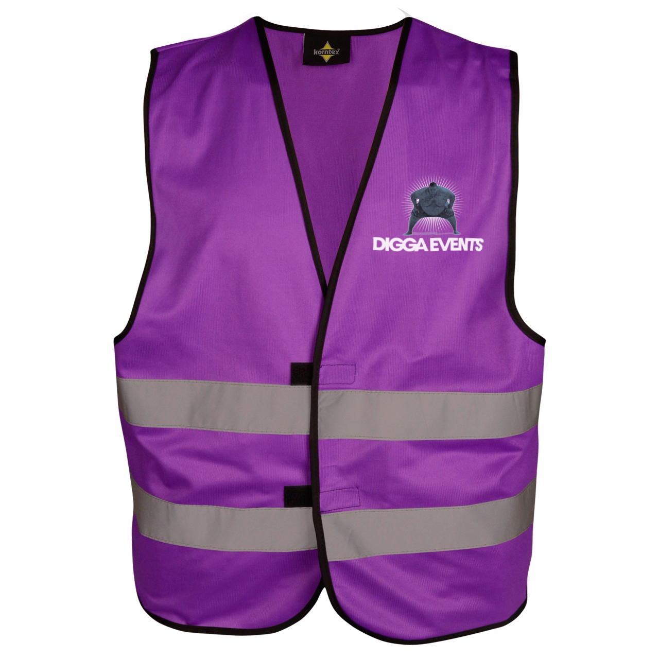 Signal vest – printable - 2-page - 4-coloured - purple