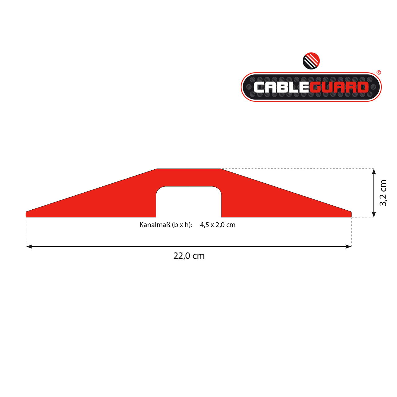 Kabelbrücke Event - Cableguard Cablecover - rot
