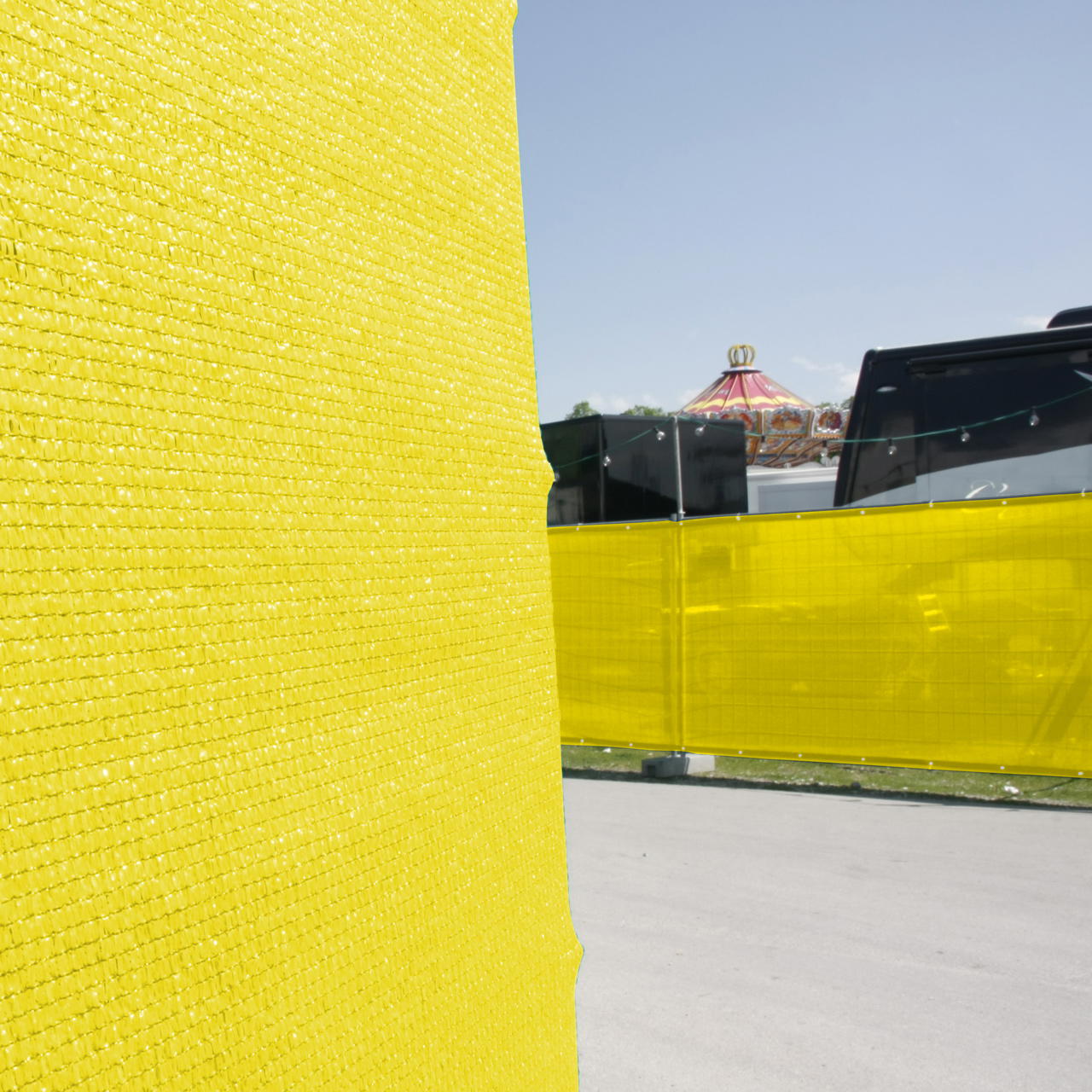 Bauzaun Sichtschutz B1 - gelb