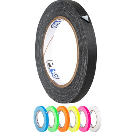 Pro Gaff Tape - 12 mm - schwarz