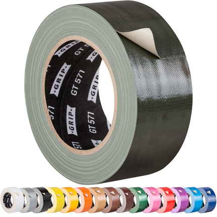 Adhesive cloth tape coloured Grip Tape GT 571 - olive green