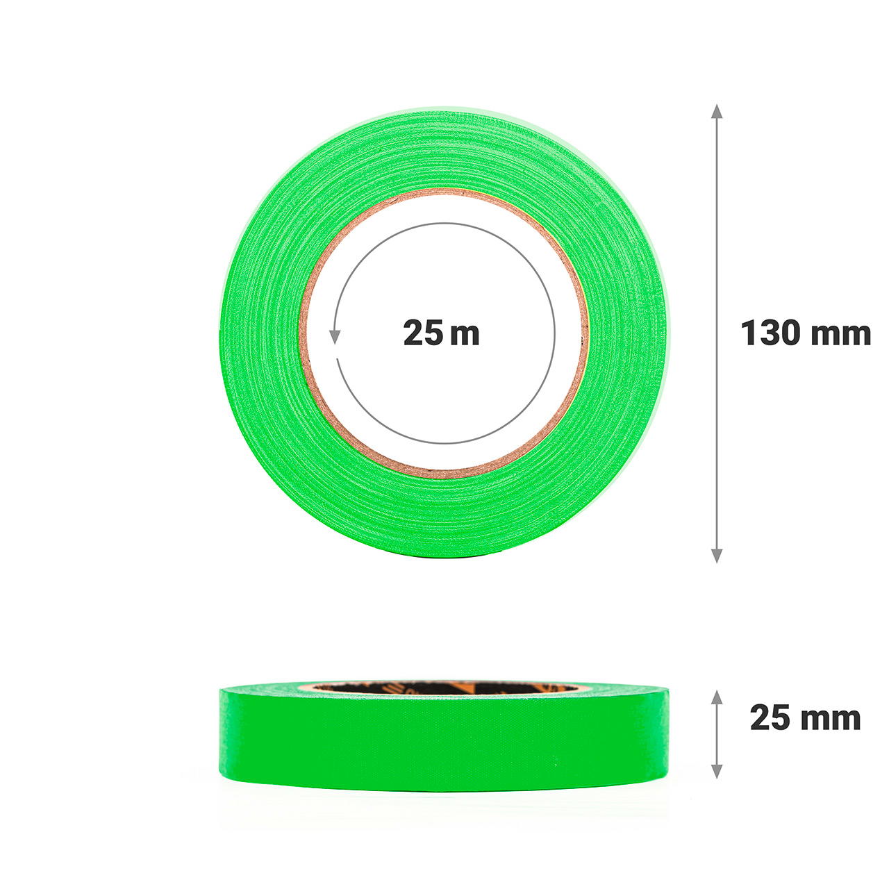 GT PRO Gewebeband - 25 mm - neongrün