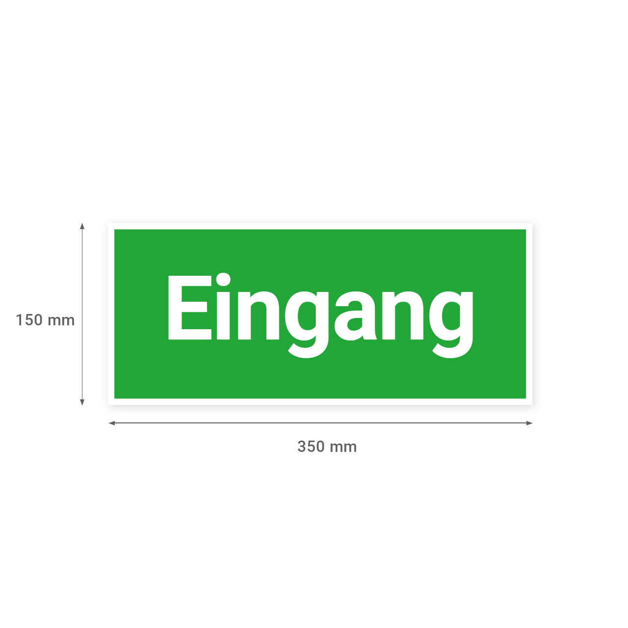 Aufkleber Eingang 35 x 15 cm