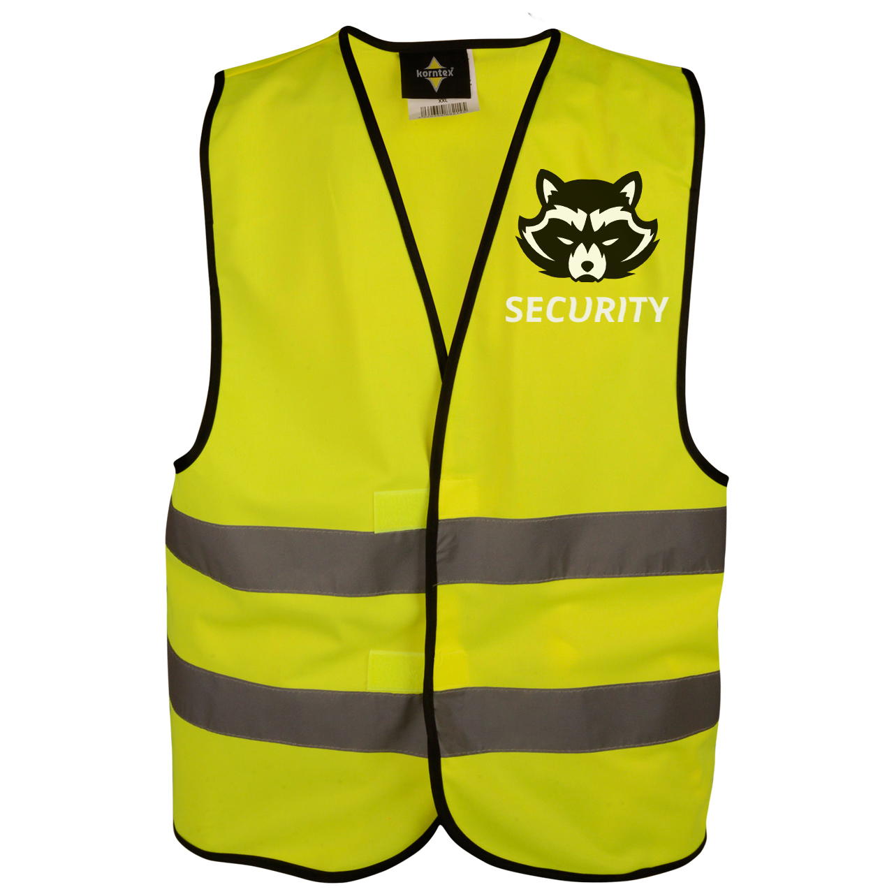 Safety vest EN ISO 20471 – printable - 1-page - 2-coloured - yellow