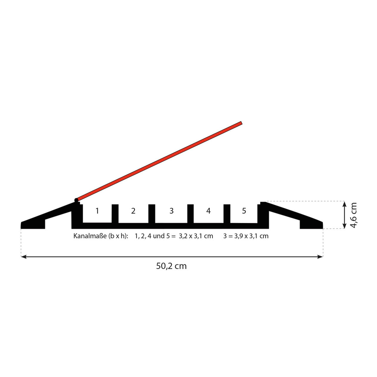 Kabelbrücke Cableguard - Red Line 5
