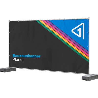 Werbebanner Bauzaun