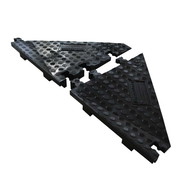 Red Floor 5 Corner Piece (Male) – Wheelchair Access Ramp Set