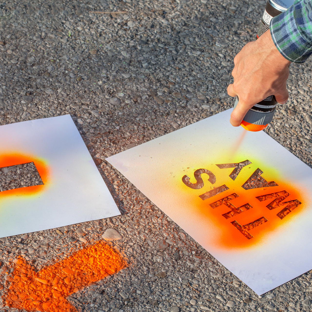 Chalk spray GRIP - neon orange