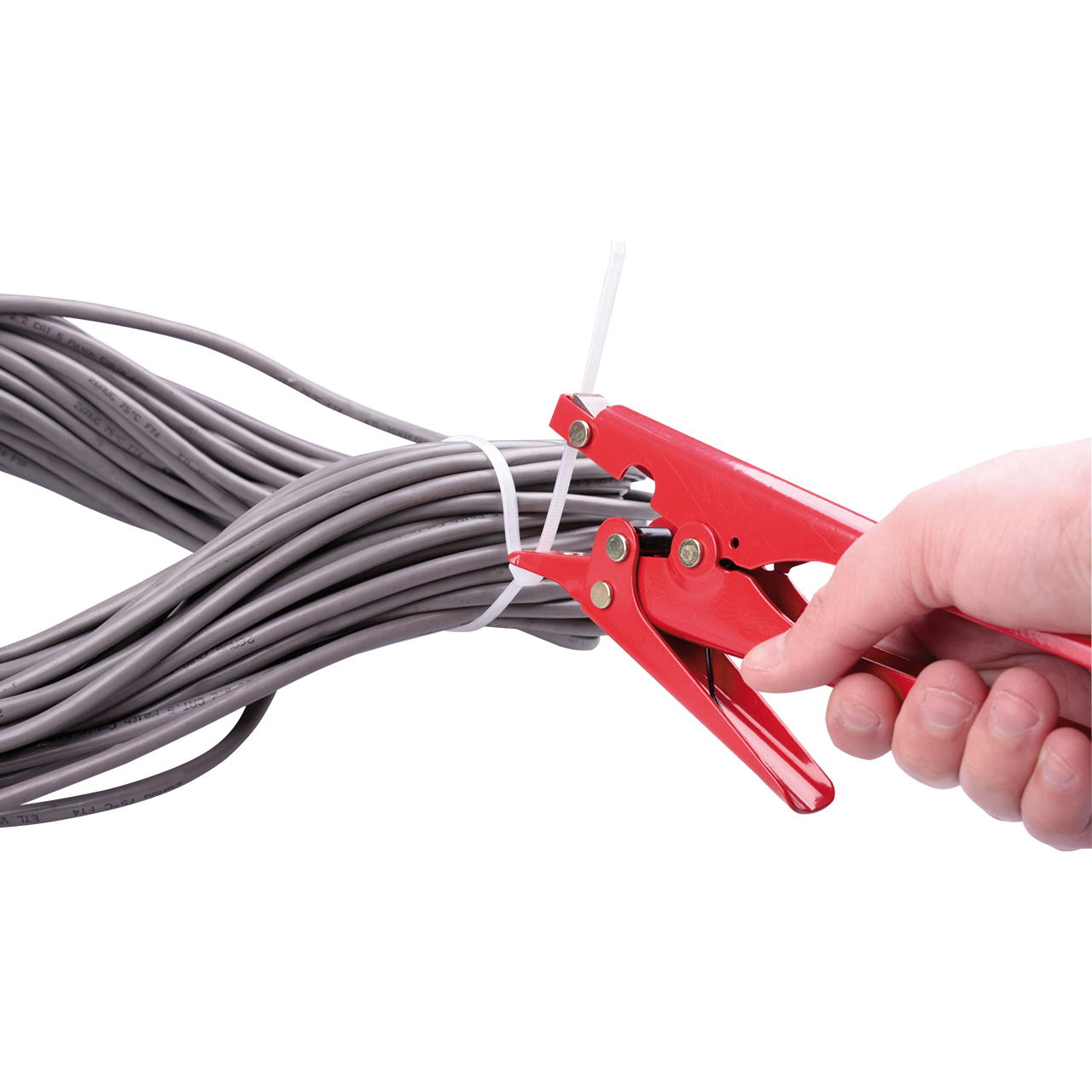 Cable tie pliers for plastic cable ties
