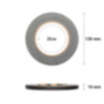 clothtape 10 mm - black GT PRO cloth tape - 10 mm - black