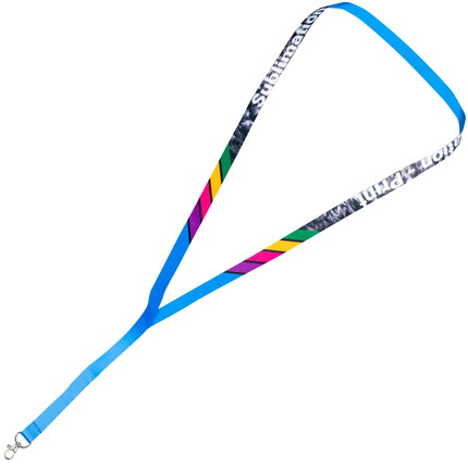 Lanyards bedruckt 2-seitig - 10 mm - Karabiner Standard - ohne Sicherheitsverschluss - ohne Clip